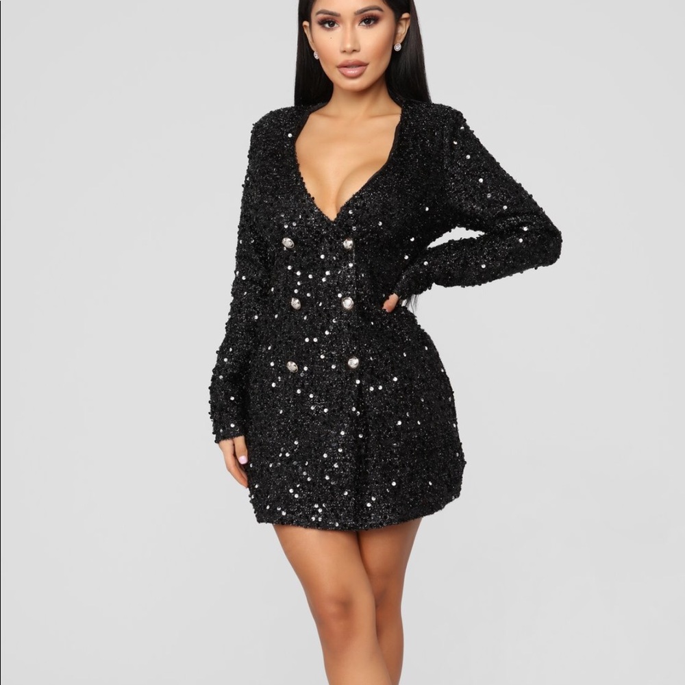 Not afraid to sparkle dress